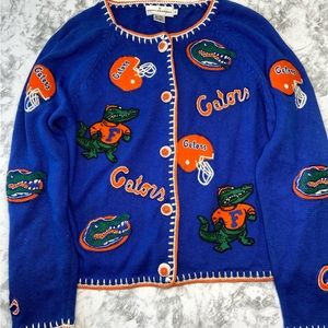 Castle Sport Women’s XL Florida Gator Button up Sweater